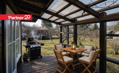 Pilte Hubane suvekodu Treppoja looduskaunis piirkonnas, ranna lähedal